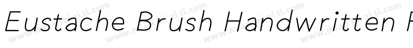 Eustache Brush Handwritten Font字体转换